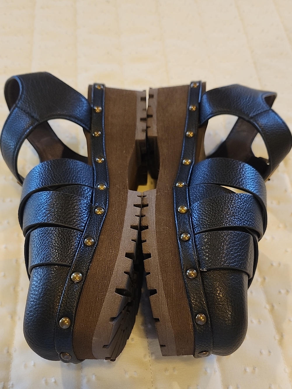 YellowBox Women’s Black Rethel Platform Clog W/ Slingback Sandals Sz 7.5 - Picture 6 of 11